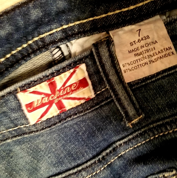 Machine Distressed Skinny Jeans - Picture 4 of 4